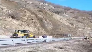 Hizan-Pervari yolunda heyelan