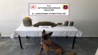 Jandarma 1 kilo 868 gram esrar ele geçirdi