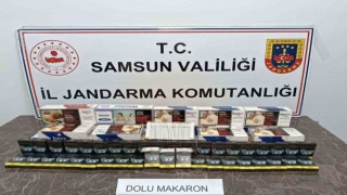 Jandarma 5 bin 800 dal makaron ele geçirdi