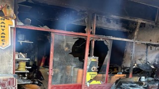 Kahramanmaraşta işyerinin molotof kokteyli ile kundaklandığı iddiası