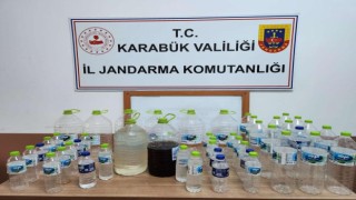 Karabükte sahte alkol operasyonu