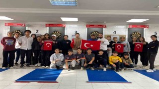 Karamanda şehit anısına dart turnuvası düzenlendi