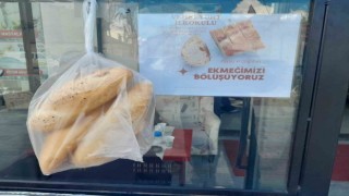 Karapınarda ilkokul öğrencilerinin Askıda Ekmek kampanyası destek görüyor