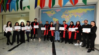 Kastamonu Üniversitesinde uluslararası değişim öğrencileri sertifikalarını aldı