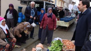Kaymakam Erdemden pazarcı esnafına ziyaret