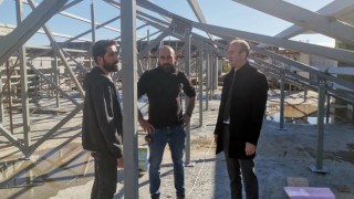 Kaymakam Maslak, Hükümet Konağı inşaatında incelemelerde bulundu