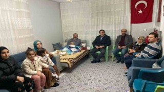 Kaymakamdan şehit babasına geçmiş olsun ziyareti
