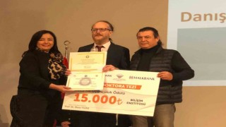 KBÜlü akademisyene En Başarılı Doktora Tezi Ödülleri üçüncülük ödülü