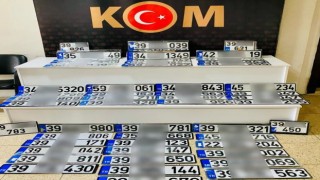 Kırklarelinde App plaka operasyonu