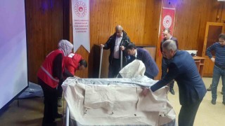 Kızılaydan çadır kurma eğitimi