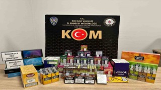 Kocaelide 3 iş yerine operasyon: 26 bin sahte bandrollü boş ve dolu makaron ele geçirildi
