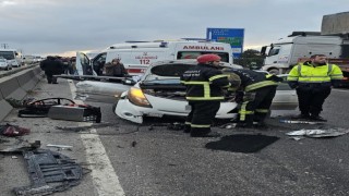 Kocaelide 4 araçlı zincirleme kaza: 1 ölü, 1 yaralı