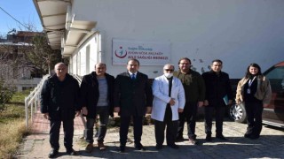 Köşkte sağlık çalışmaları yerinde incelendi