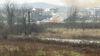 Kulübede çıkan yangın korkuttu