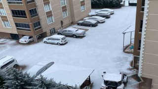 Kuluda kar yağışı ilçeyi beyaza bürüdü