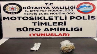 Kütahyada Yunus Timlerince bir kişiden uyuşturucu madde ele geçirildi