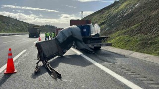 Kuzey Marmara Otoyolunda kaza sonrası kimyasal madde paniği