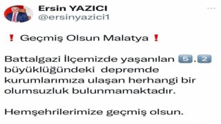 Malatya Valisi Yazıcı: “Depremde herhangi bir olumsuzluk yok”