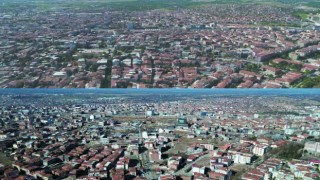 Malatyada deprem öncesi ve sonrası çekilen görüntüler yıkımın boyutunu gözler önüne serdi