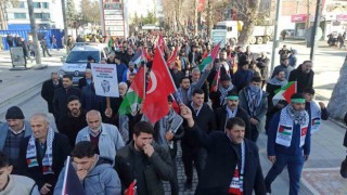 Malatyada teröre ve İsraile lanet yürüyüşü