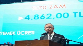 Mansur Yavaş'dan Belediye işçilerine yüzde 70 zam
