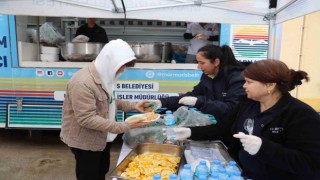 Marmaris Belediyesinden öğrencilere çorba ve makarna ikramı