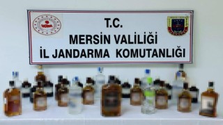 Mersinde kaçak alkol ticareti yapan 3 şüpheli yakalandı