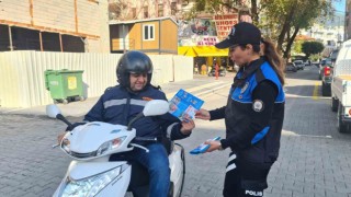 Motosiklet sürücülerine ‘Trafik Kuralları Hayat Kurtarır projesi anlatıldı