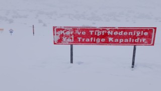 Muş-Kulp karayolu kar ve tipi nedeniyle ulaşıma kapatıldı