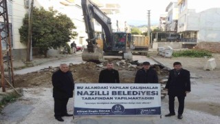 Nazillide sokaklar yenileniyor