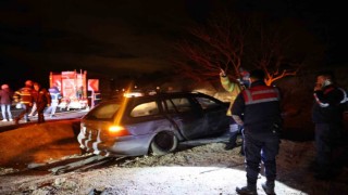 Nevşehir'de otomobil şarampole uçtu: 3 yaralı