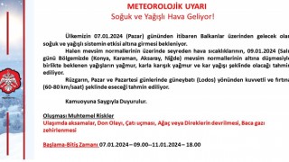 Niğde Valiliği Uyardı! Soğuk ve kar yağışı geliyor