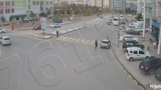 Niğdedeki kaza KGYS kameralarında