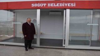 O ilçeye ilk akıllı durak yerleştirildi