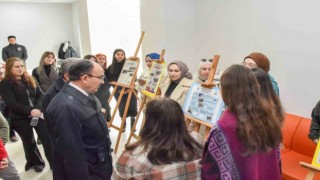 Öğrencilerin sergisi yeni döneme ışık oldu