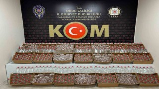 Orduda kargo gönderisinde 630 litre etil alkol ele geçirildi