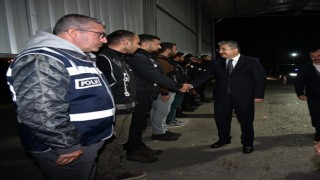 Osmaniye Valisi Yılmaz, yeni yıla görevi başında girecek olan personeli ziyaret etti