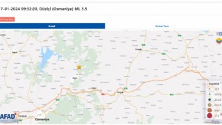Osmaniye'de 3.5 büyüklüğünde deprem