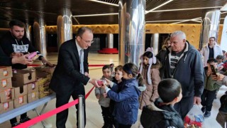 Pamukkale Belediyesinin sömestri sürprizine çocuklar akın etti