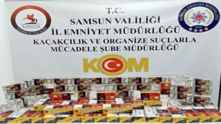 Samsunda 22 bin 400 doldurulmuş makaron ele geçirildi