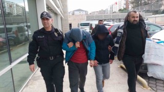 Samsunda araçlardan mazot çalan 2 kişi devriye gezen polisin dikkati sayesinde yakalandı