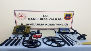 Şanlıurfada altın arayan 6 şüpheli dedektörlerle yakalandı
