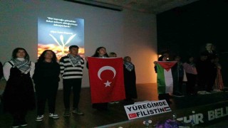 Sarıgölde Yüreğimde Filistin programı düzenlendi