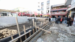 Selçukta PTT Altı Parkı projesi hızla ilerliyor