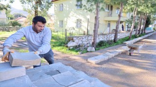 Selimiyede spor alanı çalışması hız kesmiyor