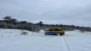 Sinopta kar hayatı felç etti: 110 köy yolu kapalı