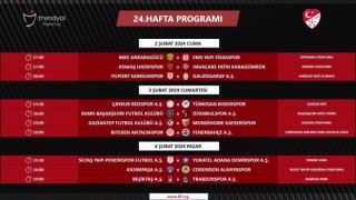 Süper Ligde 24 ve 25. haftanın programları açıklandı