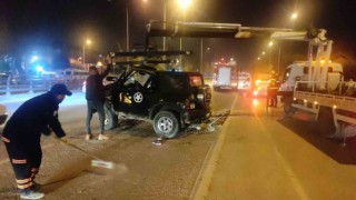 Takla atan araçtan burnu bile kanamadan çıktı