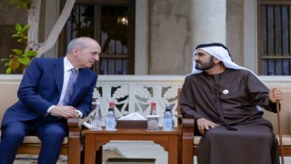 TBMM Başkanı Kurtulmuş, BAE Devlet Başkanı Yardımcısı Şeyh Al Mektum ile görüştü