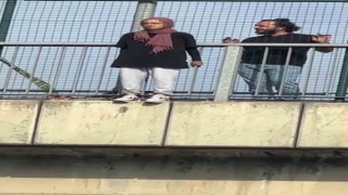 TEM Otoyolunda yaşanan intihar girişiminin altından dram çıktı
